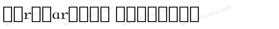 BernhardMod BT字体转换